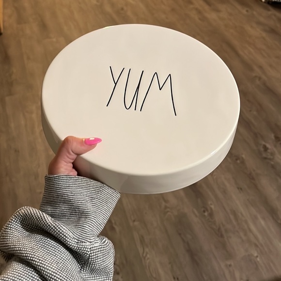Rae Dunn Other - Rae Dunn by Magenta “YUM” cake stand